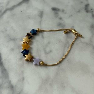 Madewell Acetate Star Beads Slider Bracelet